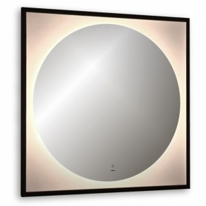 Зеркало, ABBER, See, AG6117SCRB, сподсветкой, бесконтактный, выключатель, диммер, черный