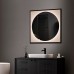 Зеркало, ABBER, See, AG6117SCRB, сподсветкой, бесконтактный, выключатель, диммер, черный