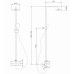 Душевая стойка ABBER Thermostat AF8516 с термостатом и изливом, хром