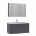Тумба с раковиной ORKA Likya 100 подвесная, антрацит матовый