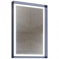 Зеркало ORKA Craft 60x90 c LED подсветкой, антрацит матовый