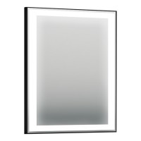 Зеркало ORKA Lisbon TR3001 65x75 c LED подсветкой, черный матовый