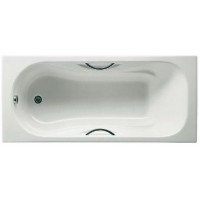 Ванна Roca Malibu 150х75 с отверстиями для ручек, anti-slip 2315G000R чугун