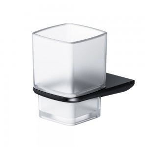 Am.PM Inspire 2.0 Стеклянный стакан с настенным держателем A50A34322 цвет черный