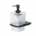 Am.PM Inspire 2.0 Стеклянный диспенсер для жидкого мыла с настенным держателем A50A36922 цвет черный