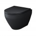 Унитаз подвесной Am.Pm Spirit V2.0 FlashClean C701700MBSC с сиденьем цвет черный матовый