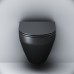 Унитаз подвесной Am.Pm Spirit V2.0 FlashClean C701700MBSC с сиденьем цвет черный матовый