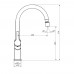 Смеситель для кухни Damixa Eclipce DX310722300 с двухрежимным регулируемым аэратором цвет черный