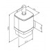 Am.Pm GEM Стеклянный диспенсер для жидкого мыла с настенным держателем A9036900
