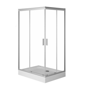 Душевое ограждение Am.Pm Gem Twin Slide 120х90 W90G-404-120290-MT стекло прозрачное профиль хром