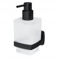 Am.Pm GEM Стеклянный диспенсер для жидкого мыла с настенным держателем цвет черный A9036922