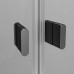 Душевое ограждение Am.Pm X-Joy Twin Slide 80х80 прозрачное стекло профиль черный W88G-205-080BT64 с поддоном W88T-205-080W