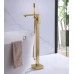 Смеситель для ванны напольный Abber Daheim AF8215G цвет золото матовое
