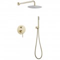 Душевая система ABBER Emotion AF8818G скрытого монтажа без излива цвет золото матовое