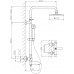 Душевая система Aquanet Steel AF210-72S термостат