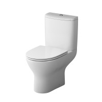 Унитаз компакт Damixa Luna DX46C8600SC безободковый с сиденьем микролифт
