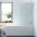 Душевая шторка на ванну Damixa Skyline 80х140 DX35WBS-D080-140MT стекло прозрачное поворотная