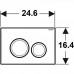 Комплект Geberit Duofix 458.134.21.2 для подвесного унитаза с клавишей Delta 20 цвет хром глянец