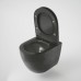 Унитаз подвесной Grossman GR-4455BBLS цвет черный без ободка сиденье микролифт