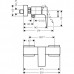 Смеситель для душа Hansgrohe Metropol 32560670 черный