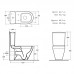 Унитаз-компакт Керамин Бари R SLIM МЛ ДУАЛ безободковый сиденье с микролифтом