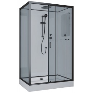 Душевая кабина Niagara Premium NG-6912-01QR BLACK 120х80