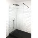 Душевая перегородка Oporto Shower 801В/120 120х190 прозрачное стекло черный профиль