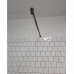 Душевая перегородка Oporto Shower 801В/80 80х190 прозрачное стекло черный профиль