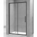 Душевая дверь Oporto Shower 8007-1B/130 130х190 прозрачное стекло черный профиль