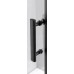 Душевая дверь Oporto Shower 8007-1B/170 170х190 прозрачное стекло черный профиль