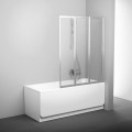 Шторка для ванны RAVAK VS3 100 профиль белый стекло пластик 795P010041