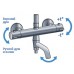 Душевая система SMARTsant Смарт для ванны и душа SM1209AA с термостатическим смесителем
