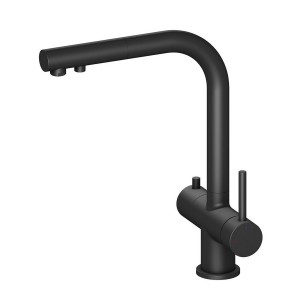 Смеситель для кухни TIMO Saona 2356/03FL Matt Black с каналом для питьевой воды и выдвижной лейкой