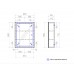 Зеркальный шкаф Vigo Geometry 600 с LED подсветкой zsh.GEO.60.El