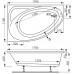 Ванна Vagnerplast HAPI 170х110 Right VPBA170HAP3PX-04 акрил угловая