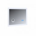 Зеркало BandHours Blue 800 BB800.11 03 с подсветкой, подогревом, часами, Bluetooth, радио и косметическим зеркалом